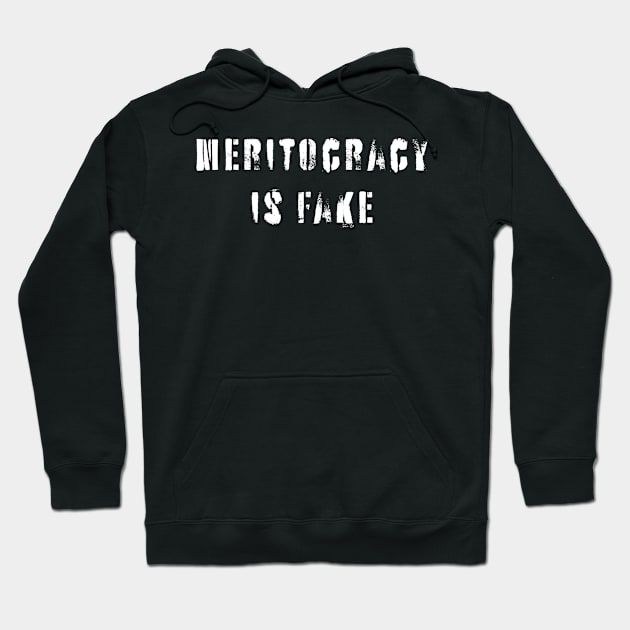 Meritocracy Is Fake Hoodie by n23tees